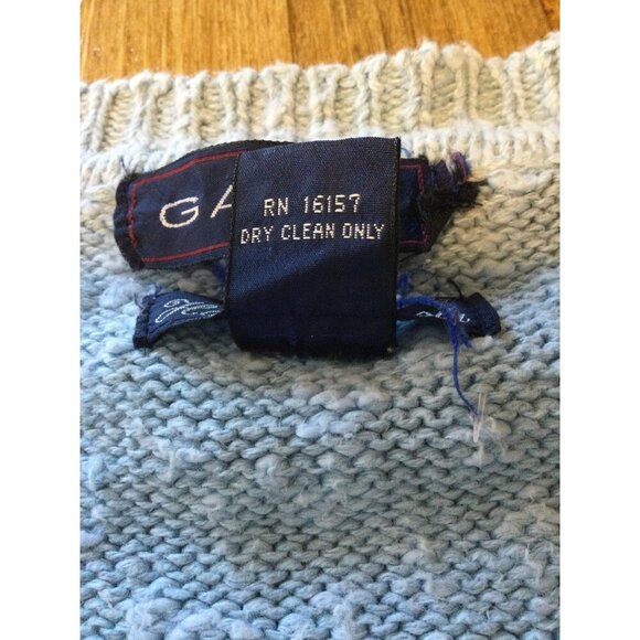 Vintage Golf Themed Grandpa Sweater Gant Silk Blend Argyle V-Neck Preppy - Picture 5 of 7